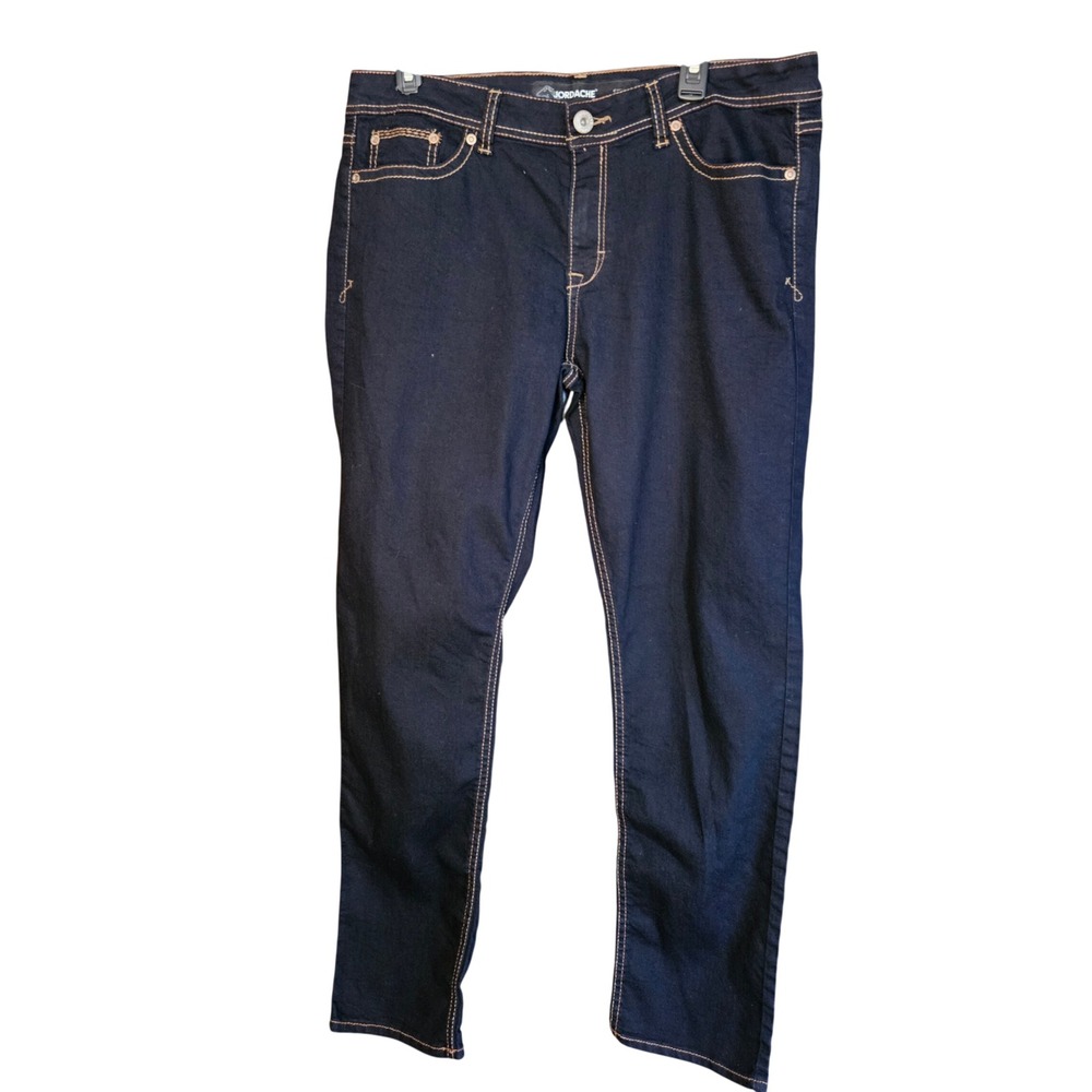 Jordache Womens Size 14 Skinny Jeans Dark Rinse Wash Stretch Denim JM312004R